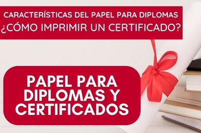 cómo imprimir un diploma - cómo es el papel para certificados? - Comprar papel para diplomas
